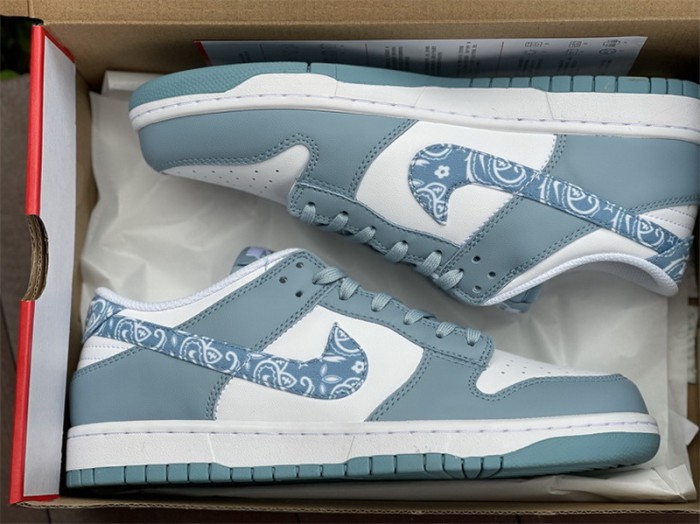 Authentic Nike Dunk Low “Blue Paisley”