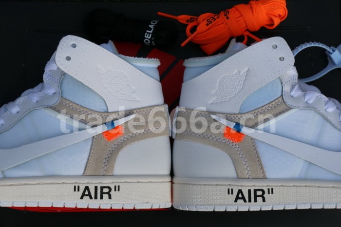 Authentic Off White x Air Jordan 1 White