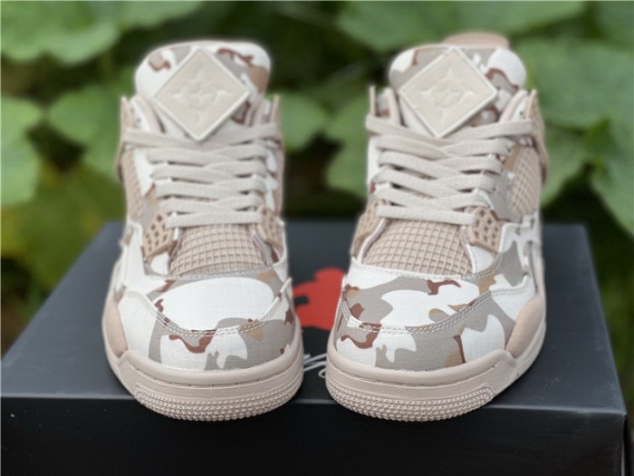Authentic Aleali May x Air Jordan 4 “Camo” GS