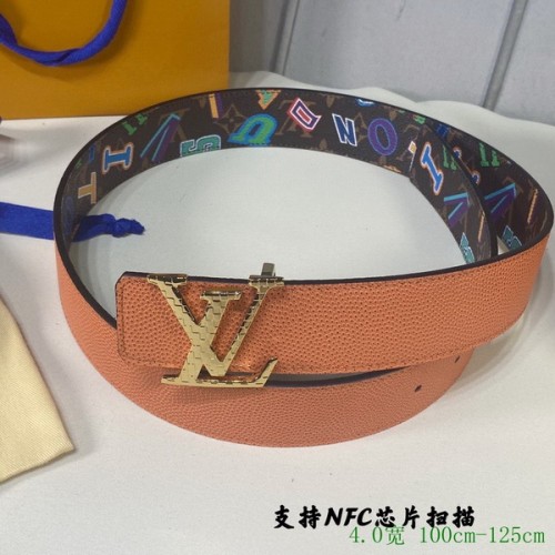 Super Perfect Quality LV Belts(100% Genuine Leather Steel Buckle)-3980