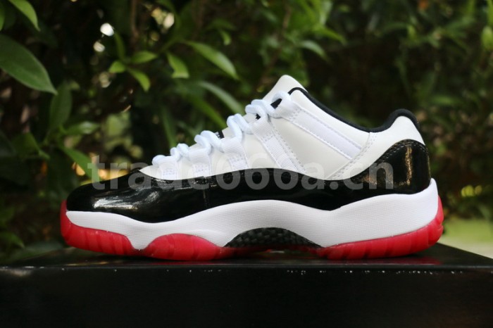 Authentic Air Jordan 11 Low “White Bred” Women Shoes