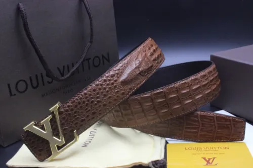 Super Perfect Quality LV Belts(100% Genuine Leather Steel Buckle)-2067