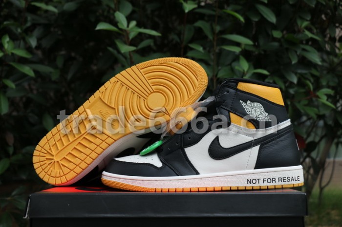 Authentic Air Jordan 1 NRG “No L’s” Black Yellow