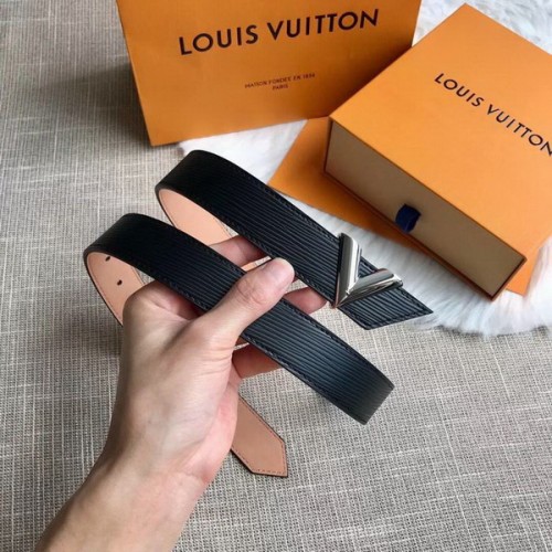 Super Perfect Quality LV women Belts(100% Genuine Leather,Steel Buckle)-045