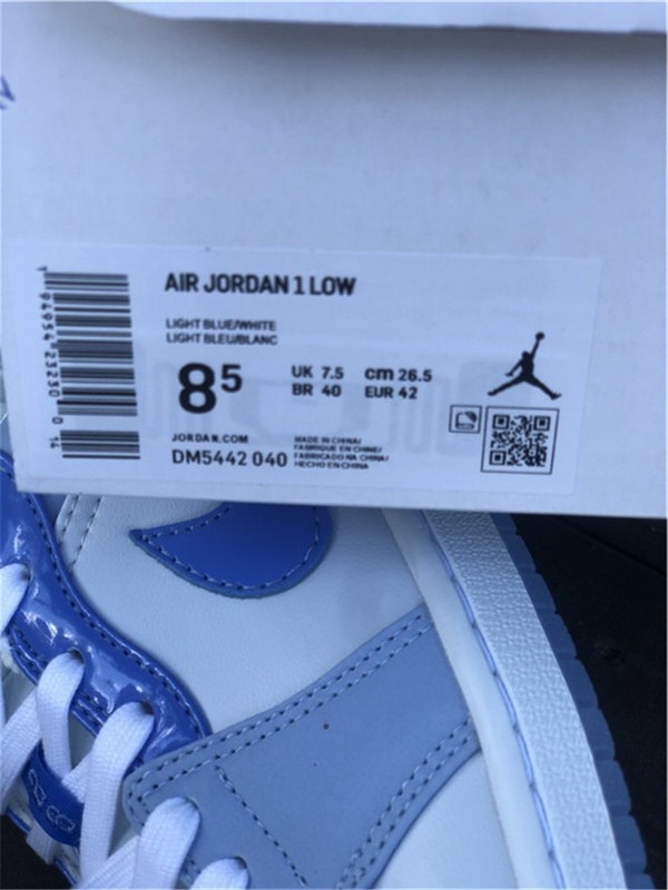 Authentic Air Jordan 1 Low Mighty Swooshers