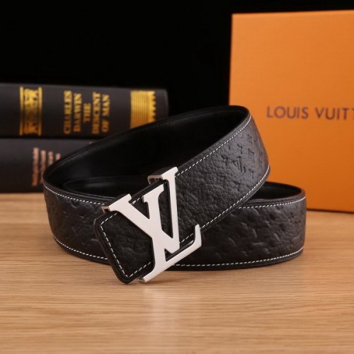 Super Perfect Quality LV Belts(100% Genuine Leather Steel Buckle)-2184