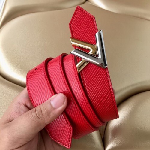 Super Perfect Quality LV Belts(100% Genuine Leather Steel Buckle)-3468