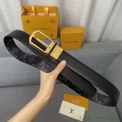 Super Perfect Quality LV Belts(100% Genuine Leather Steel Buckle)-2718