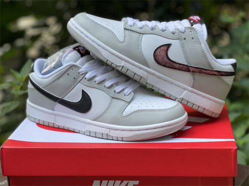 Authentic Nike Dunk Low White Grey