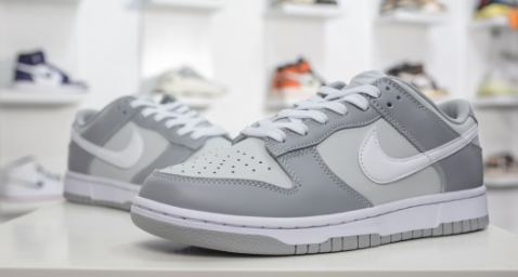 Authentic Nike Dunk Low “Grey White”