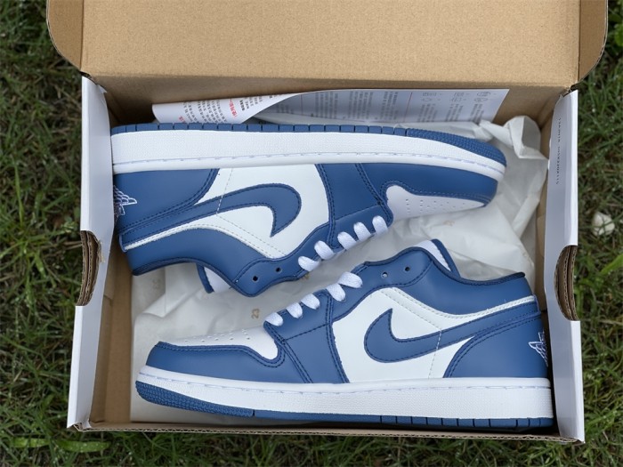 Authentic Air Jordan 1 Low “Marina Blue”