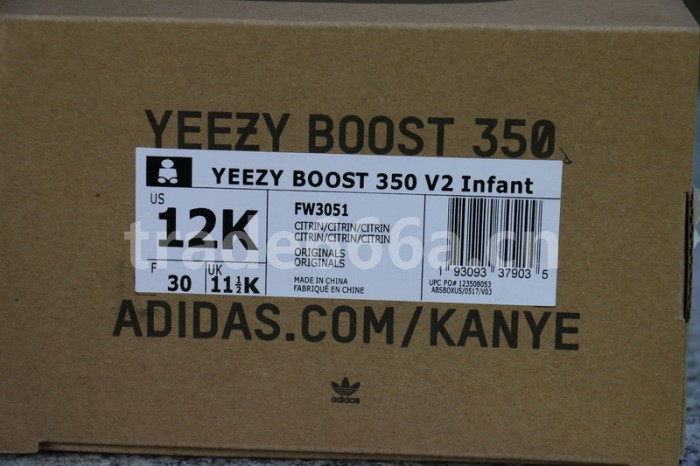 Authentic Yeezy Boost 350 V2 “Cloud White” Kids Shoes