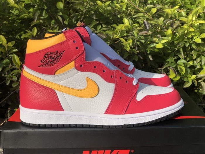 Authentic Air Jordan 1 “Light Fusion Red”