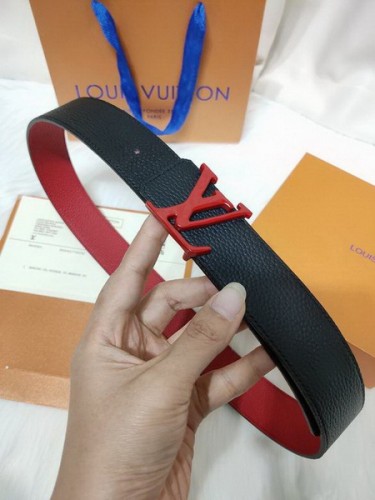 Super Perfect Quality LV Belts(100% Genuine Leather Steel Buckle)-3895