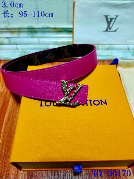 Super Perfect Quality LV Belts(100% Genuine Leather Steel Buckle)-3189