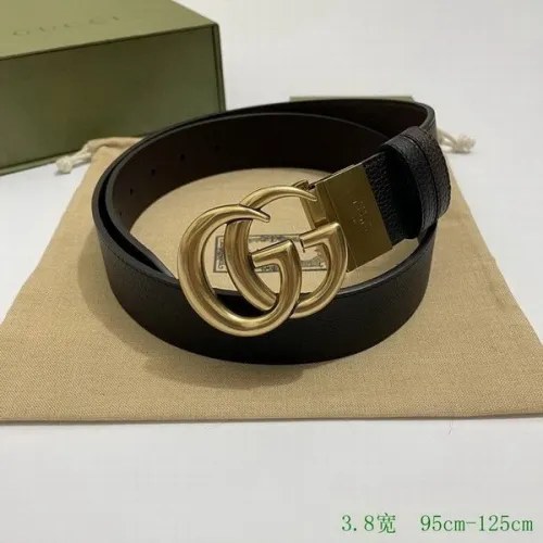 Super Perfect Quality G Belts(100% Genuine Leather,steel Buckle)-3677