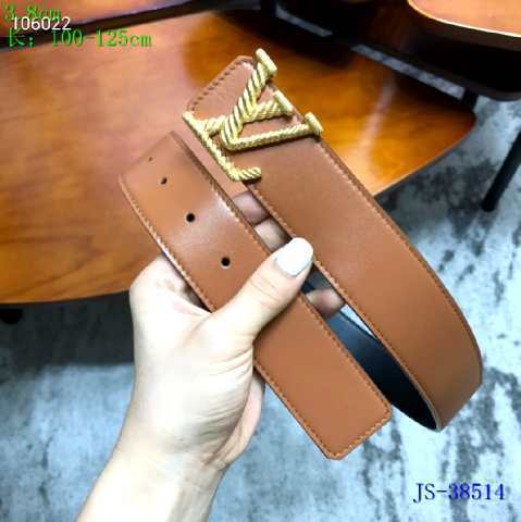 Super Perfect Quality LV Belts(100% Genuine Leather Steel Buckle)-2503