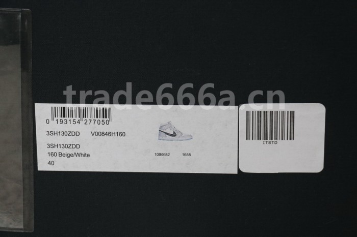 Authentic Dior x Ai Jordan 1 High Top （with dior boxes）