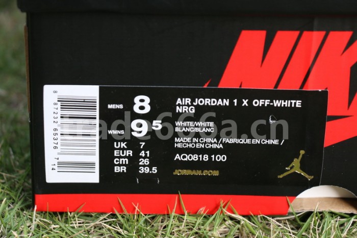 Authentic Off White x Air Jordan 1 White