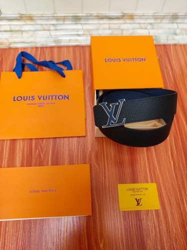 Super Perfect Quality LV Belts(100% Genuine Leather Steel Buckle)-1440