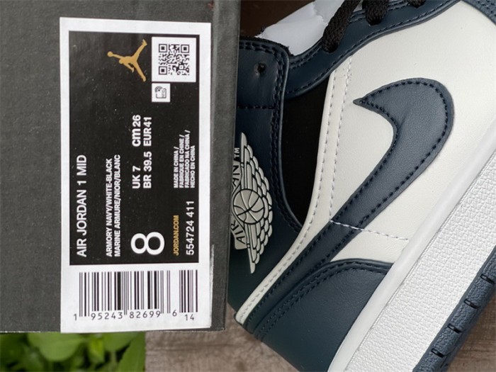Authentic Air Jordan 1 Low “Dark Teal”