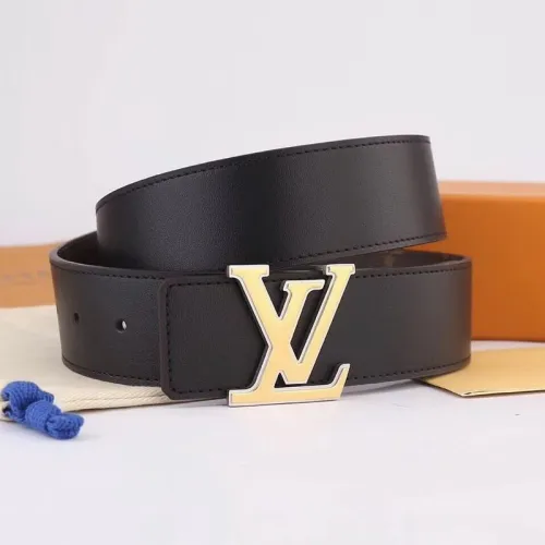 Super Perfect Quality LV Belts(100% Genuine Leather Steel Buckle)-1359