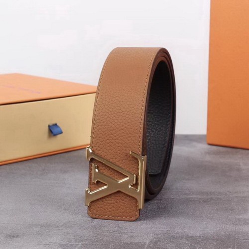 Super Perfect Quality LV Belts(100% Genuine Leather Steel Buckle)-1958