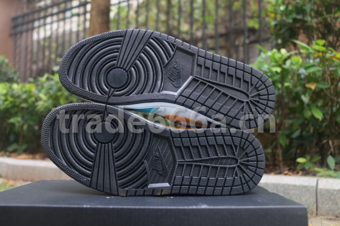 Authentic Air Jordan 1 Mid Multicolor