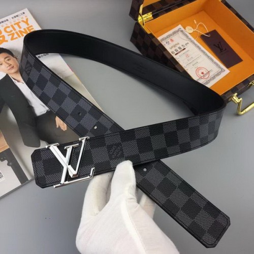Super Perfect Quality LV Belts(100% Genuine Leather Steel Buckle)-3786