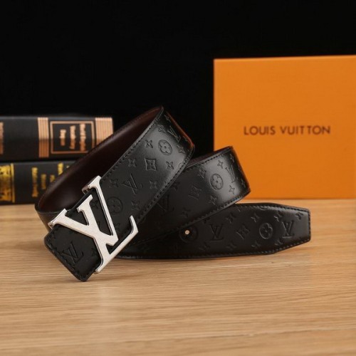 Super Perfect Quality LV Belts(100% Genuine Leather Steel Buckle)-2141