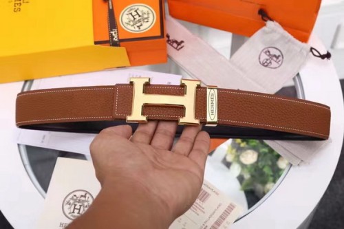 Super Perfect Quality Hermes Belts(100% Genuine Leather,Reversible Steel Buckle)-025