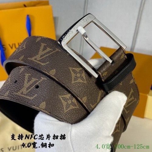Super Perfect Quality LV Belts(100% Genuine Leather Steel Buckle)-4052