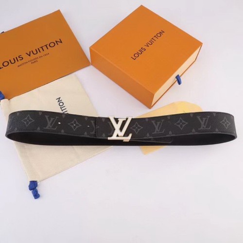 Super Perfect Quality LV Belts(100% Genuine Leather Steel Buckle)-1353