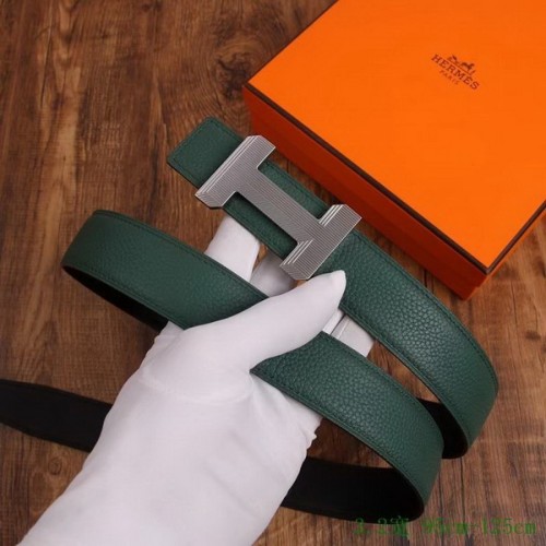 Super Perfect Quality Hermes Belts(100% Genuine Leather,Reversible Steel Buckle)-980