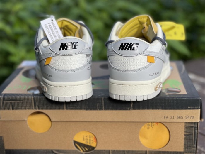 Authentic OFF-WHITE x Nike Dunk Low “The 50” DM1602 105