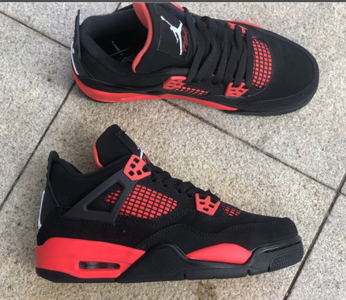 Authentic Air Jordan 4 “Red Thunder” GS
