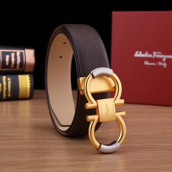 Super Perfect Quality Ferragamo Belts(100% Genuine Leather,steel Buckle)-908