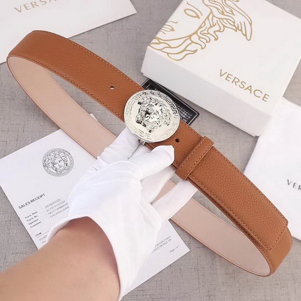 Super Perfect Quality Versace Belts(100% Genuine Leather,Steel Buckle)-182