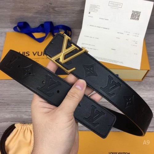Super Perfect Quality LV Belts(100% Genuine Leather Steel Buckle)-2116