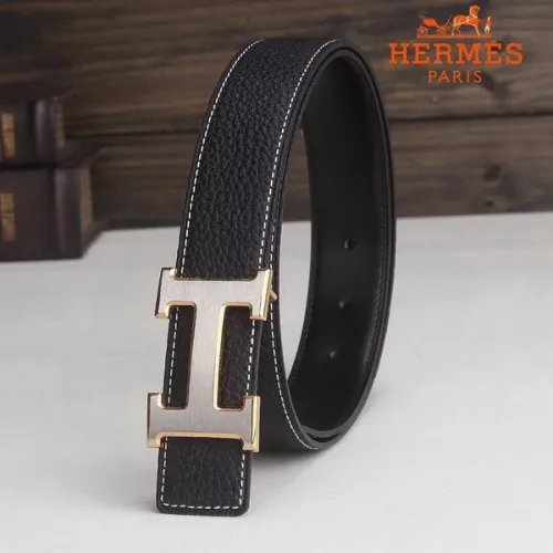 Super Perfect Quality Hermes Belts(100% Genuine Leather,Reversible Steel Buckle)-356
