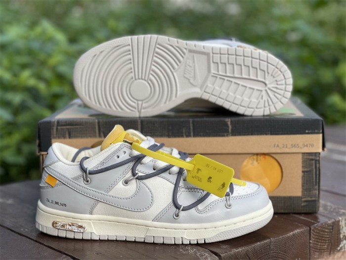 Authentic OFF-WHITE x Nike Dunk Low “The 50” DM1602 105