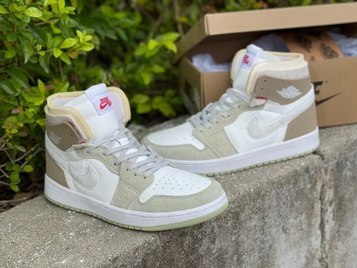 Authentic Air Jordan 1 Zoom CMFT Olive Aura