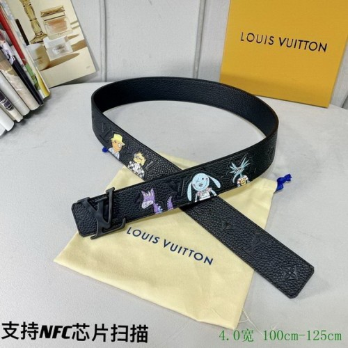 Super Perfect Quality LV Belts(100% Genuine Leather Steel Buckle)-2804