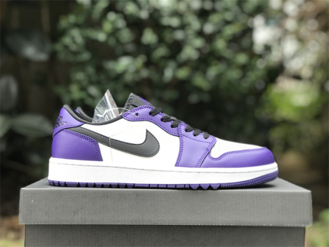 Authentic Air Jordan 1 Low Golf “Court Purple”