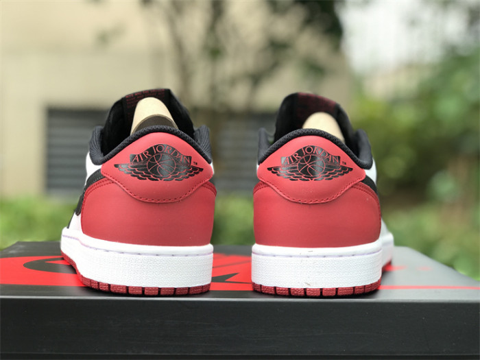 Authentic Air Jordan 1 Low “Black Toe”