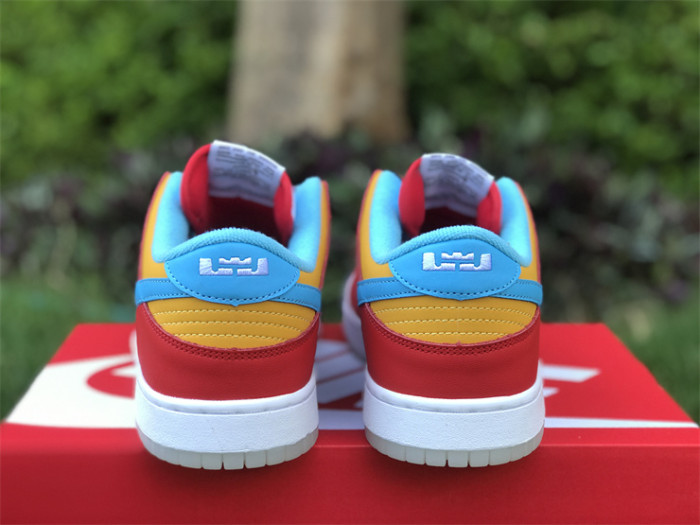 Authentic LeBron James x Nike Dunk Low “Fruity Pebbles”