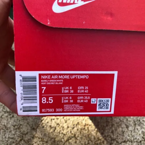 Authentic Nike Air More Uptempo ‘Barely Green’