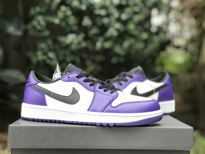 Authentic Air Jordan 1 Low Golf “Court Purple”