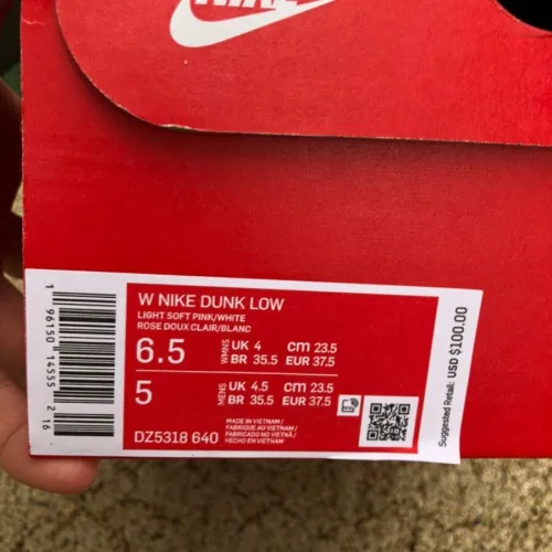 Authentic NiKe Dunk Low Light Soft Pink