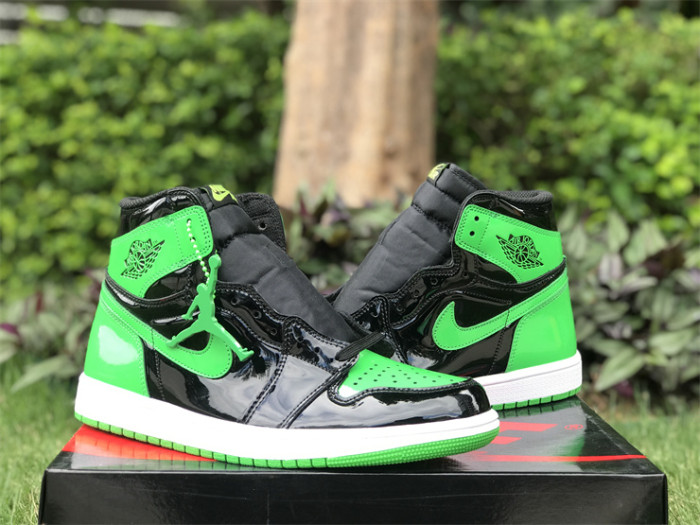Authentic Air Jordan 1 High OG Green Patent